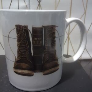 Brown Boot and Bible Mug